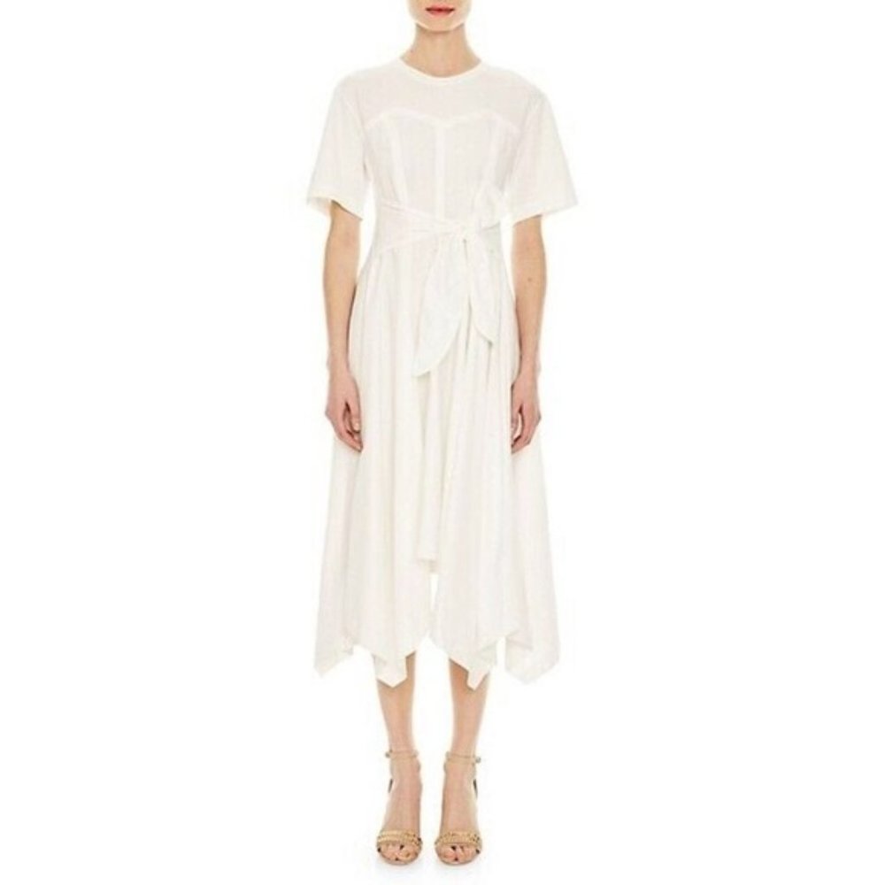 Sandro Kyllian T Shirt Handkerchief Tie Dress 40